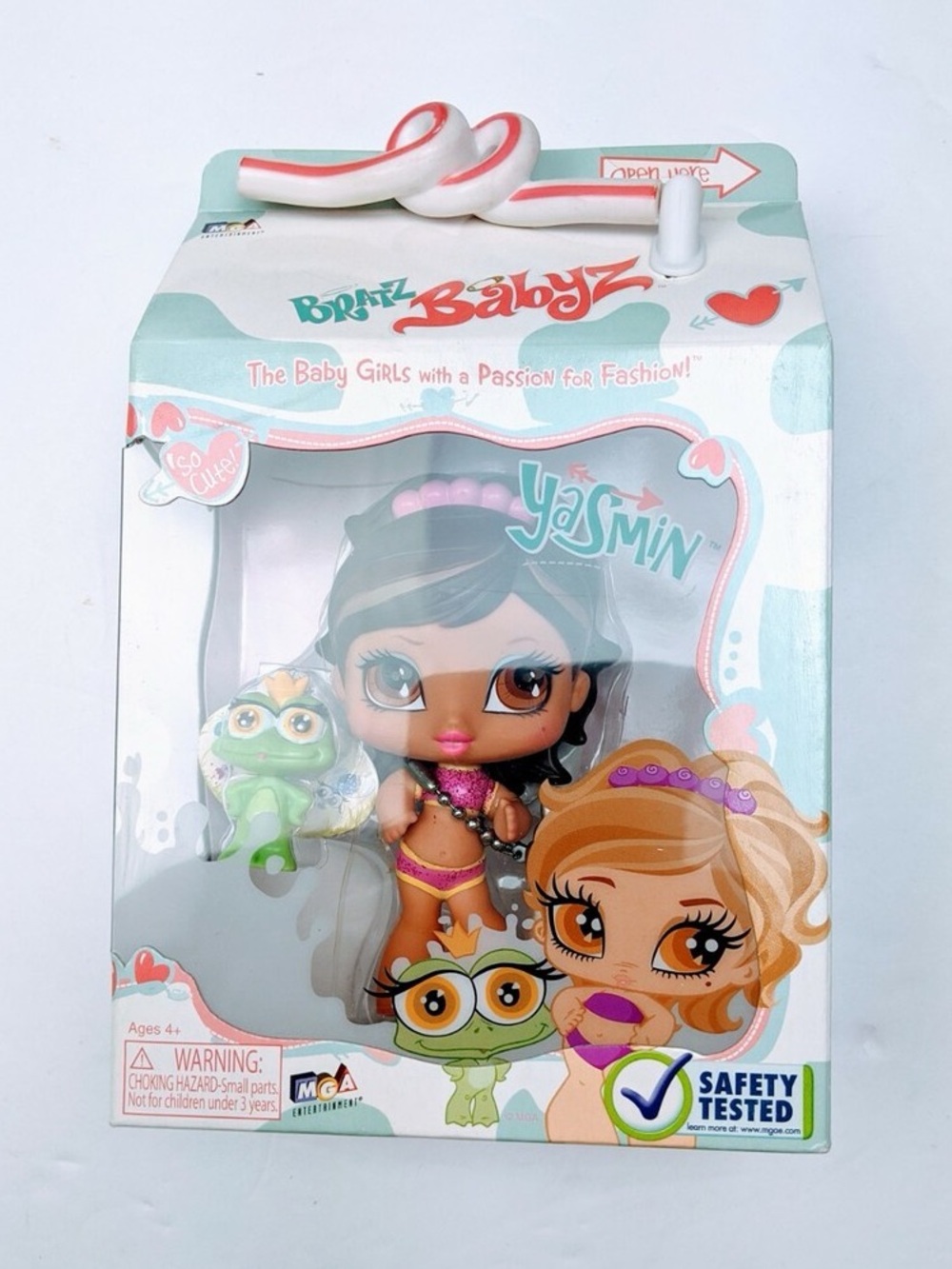 Rare Vintage 2008 Bratz Babyz Milk Carton Yasmin Doll In Box - NIB #006